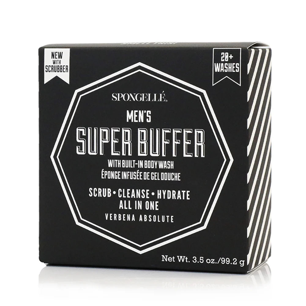 Spongellé | Men’s Super Buffer | Black Scrubber