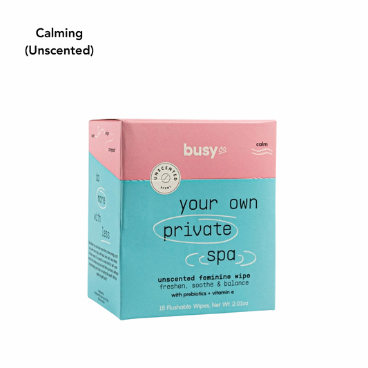 Busy Co. Feminine Wipes - Calming (Unscented), 15 ct.