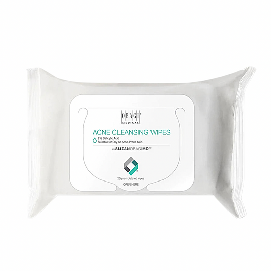 Obagi® SUZANOBAGIMD™ Cleansing & Makeup Removing Wipes, 25 Wipes- ACNE