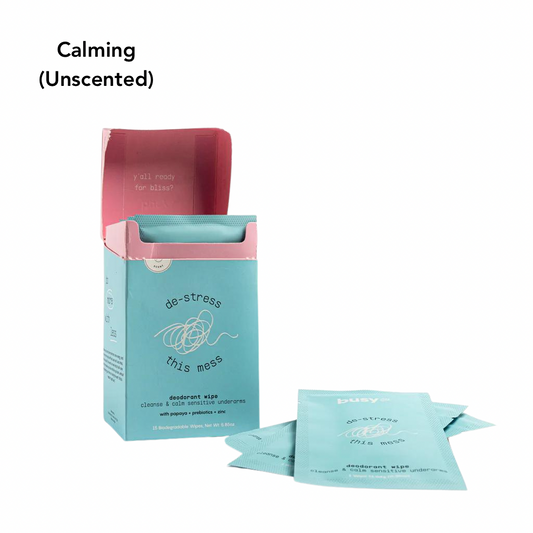 Busy Co. Deodorant Wipes - Calming (Unscented), 15 ct.