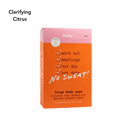 Busy Co. Body Wipes - Clarifying Citrus, 10 ct.