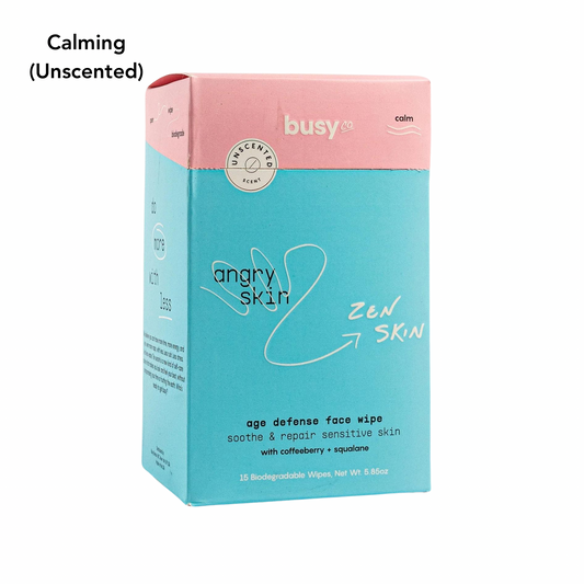 Busy Co. Facial Wipe - Calming (Unscented), 15 ct.