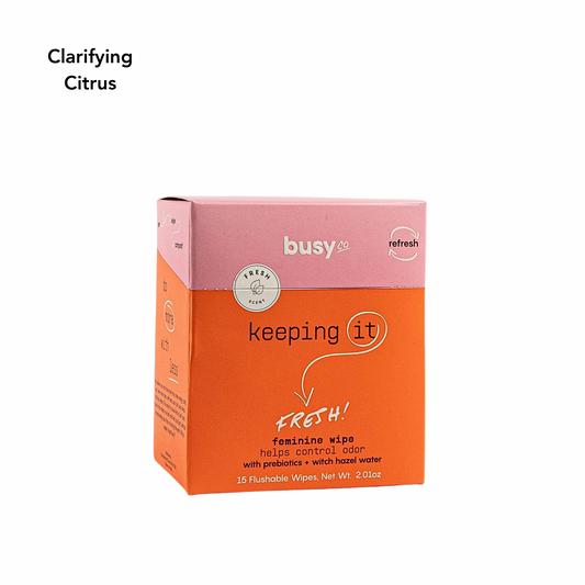 Busy Co. Feminine Wipes - Clarifying Citrus, 15 ct.