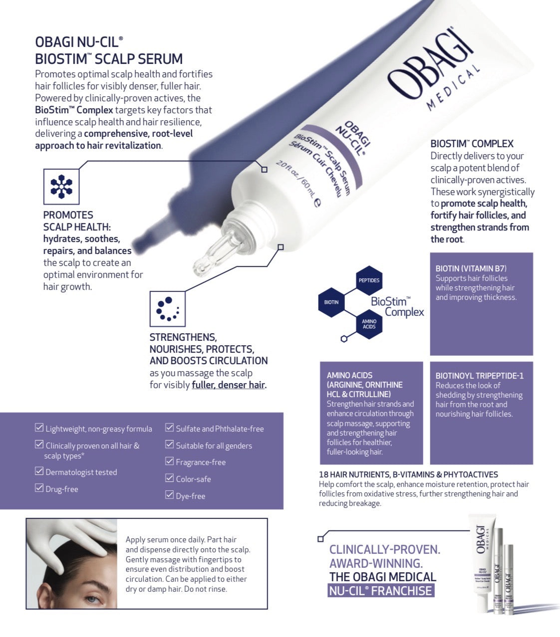 Obagi Nu-Cil® BIOSTIM™ Scalp Serum